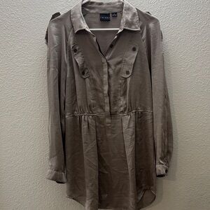 Tribal Taupe Mini Dress